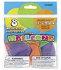 Pearl Pastel Assorted 12in 8 Count Latex Balloons