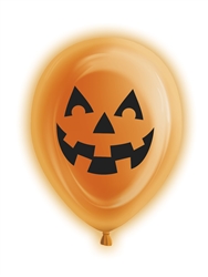 Orange Pumpkin Light Up Balloons