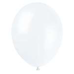 Linen White 12 inch Balloons- 50 Count