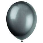 Ink Black 12 Inch Latex Balloons - 50 Count