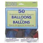 Pearl Assorted 12 inch Latex Balloons - 50 Count
