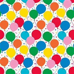Colorful Balloons Gift Wrap - 30" x 5 ft