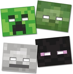 Minecraft Party Masks