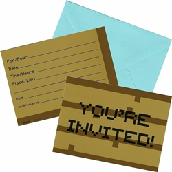 Minecraft Party Invitations