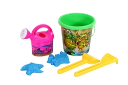 Turtle / Crab Holographic Sand Bucket Set