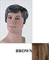 Brown Unisex Wig
