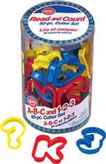 Abc And 123 Cookie Cutter Set