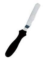 Angled Black Spatula - 8  Comfort Grip