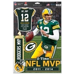Aaron Rodgers NFL 2014 MVP Multi-Use Decals