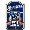 Brewers 40Th Anniversary Wood Sign