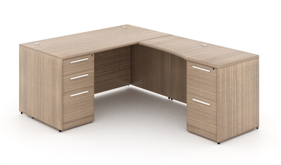 Desk with return