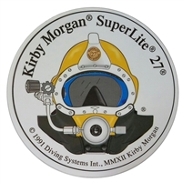 Kirby Morgan SL 27 Front View Circular Sticker