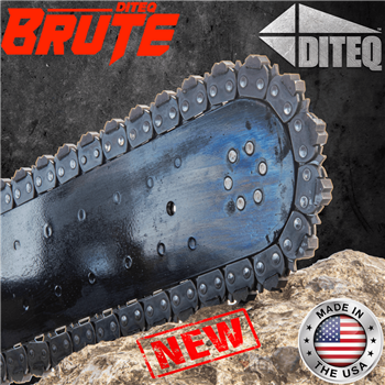 DITEQ BRUTE 10"-12" Diamond Chain for Concrete Chainsaws .456" Pitch, 50 Links, Hard Bond