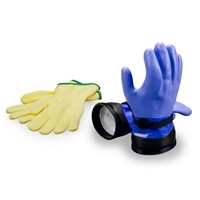 DUI Heavy Duty Blue ZipGloves with liners