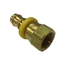 Parker Hannifin Reusable Push-Lok Hose Barb Brass Fitting 1/2" to #8 JIC FM