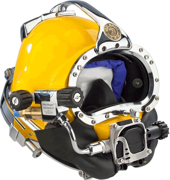 Kirby Morgan KM 37 Diving Helmet W/ 455 Balanced Regulator