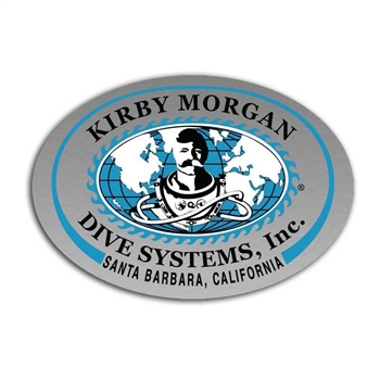 Kirby Morgan KMDSI Small Oval Sticker