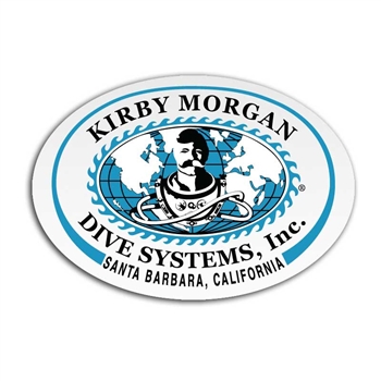 Kirby Morgan KMDSI Large Oval Sticker