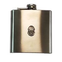 Mark V Logo 6 oz Stainless Steel Flask