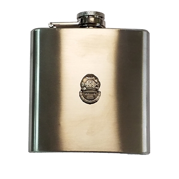 Mark V Logo 6 oz Stainless Steel Flask