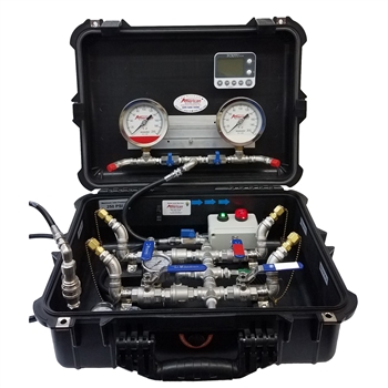 American Diving Supply Low Pressure / High Pressure 2 Diver Air Control Box  w/ Low Pressure Alarm