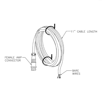 OTS AD-F4 Adaptor (Female AMP to Bare Wires)