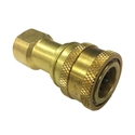 Eaton Hansen B2-H16SL ISO-B Interchange Hydraulic 2-Way 1/4" FNPT Female Brass Quick Disconnect Fitting