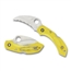 Spyderco Dragonfly 2 Salt Hawkbill Knife - H1 Steel SpyderEdge Blade, Yellow FRN Handle