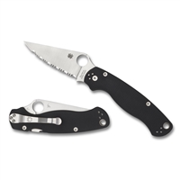 Spyderco Para Military 2 Knife - CPM S30V Steel Blade, Black G-10 Handle