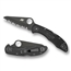 Spyderco Salt 2 Knife - H1 Black Steel Blade, Black FRN Handle