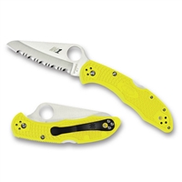 Spyderco Salt 2 Knife - H1 Steel Blade, Yellow FRN Handle