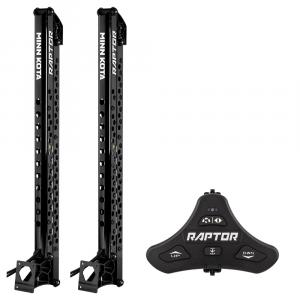 Minn Kota Raptor Bundle Pair - 8&#039; Black Shallow Water Anchors w/Footswitch [1810600/PAIR]