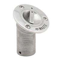 Whitecap 30 EPA Pull-Up Deck Fill Angled 1-1/2&quot; (Waste) [6126AEPA]