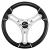 Schmitt Marine Torcello 14&quot; Wheel - 04 Series - Polyurethane Wheel w/Chrome Trim  Cap - Brushed Spokes - 3/4&quot; Tapered Shaft [PU043144-12R]