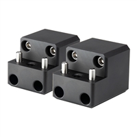 PTM Watersports Board Rack Mount - 4 Bolt - Black - Pair [P13168-1400TEBBK]