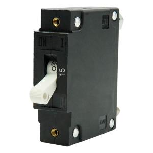 Egis C Series White Toggle Panel Mount Circuit Breaker - Single Pole 15A [3501-015]