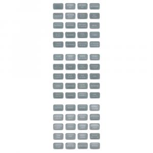 Blue Sea 8217 Grey Small Format Label Kit - 60 Labels [8217]