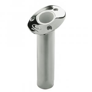 Lee's Clamp-On Rod Holder - Silver Aluminum - Vertical Mount - Fits 1.315 O.D. Pipe