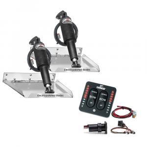 Lenco 12&quot; x 12&quot; Standard Performance Trim Tab Kit w/LED Indicator Switch Kit 12V [RT12X12I]