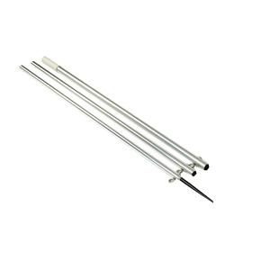 Lee's 16' Bright Silver Pole w/ Black Spike Step Tube 1 3/8&quot; [MX8716CR]