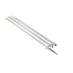 Lee's 18.5' Bright Silver Pole w/Black Spike Step Tube 1.5&quot; [MX8718CR]