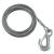 Fulton 7/32&quot; x 50' Galvanized Winch Cable and Hook - 5,600 lbs. Breaking Strength [WC750 0100]