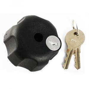 RAM Mount Knob w/Keyed Lock &amp; 1/4&quot; - 20 Brass Hole [RAM-KNOB3LU]