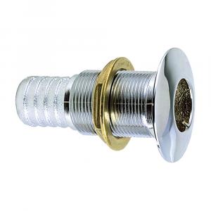 Perko 5/8&quot; Thru-Hull Fitting f/ Hose Chrome Plated Bronze MADE IN THE USA [0350004DPC]