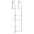 Dock Edge Fixed 4 Step Ladder Bright White Galvalume [2104-F]