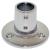 Whitecap &quot; O.D. 90 Degree Round Base SS Rail Fitting [6039C]