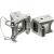 Fulton Fold-Away Bolt-On Hinge Kit 2&quot; x 3&quot; Trailer Beam, Rating 5,000 lbs., 48&quot; Pivot, Z-Max 600 Zinc Finish [HDPB230101]