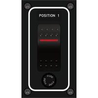 Paneltronics Waterproof Panel - DC 1-Position Illuminated Rocker Switch &amp; Fuse [9960010B]