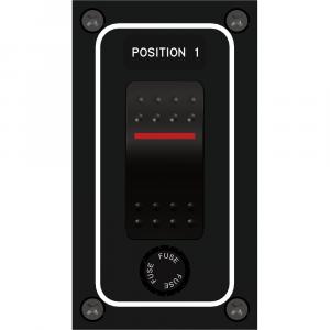 Paneltronics Waterproof Panel - DC 1-Position Illuminated Rocker Switch &amp; Fuse [9960010B]