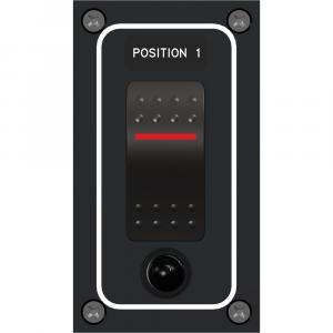 Paneltronics Waterproof Panel - DC 1-Position Illuminated Rocker Switch &amp; Circuit Breaker [9960021B]